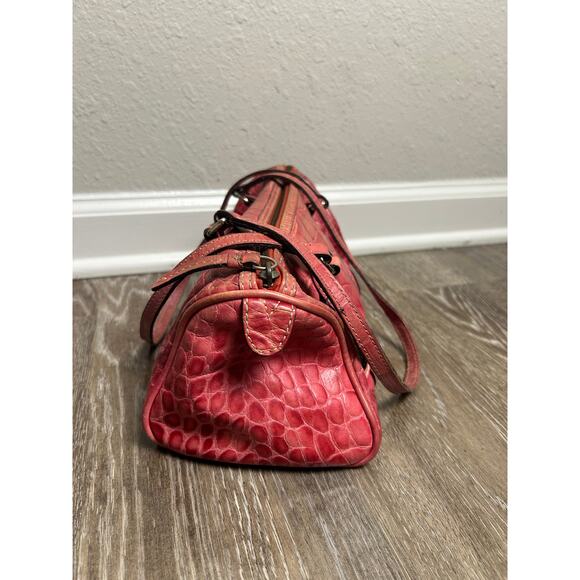 Dooney & Bourke Vintage Baguette Shoulder Bag Pink Alligator - Picture 5 of 10